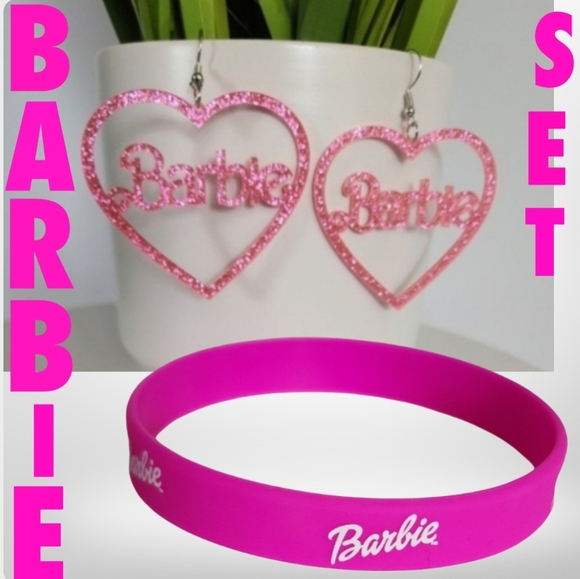 ๐BARBIE PINK Bracelet Set Women Teen Girls Bangle - Picture 4 of 4